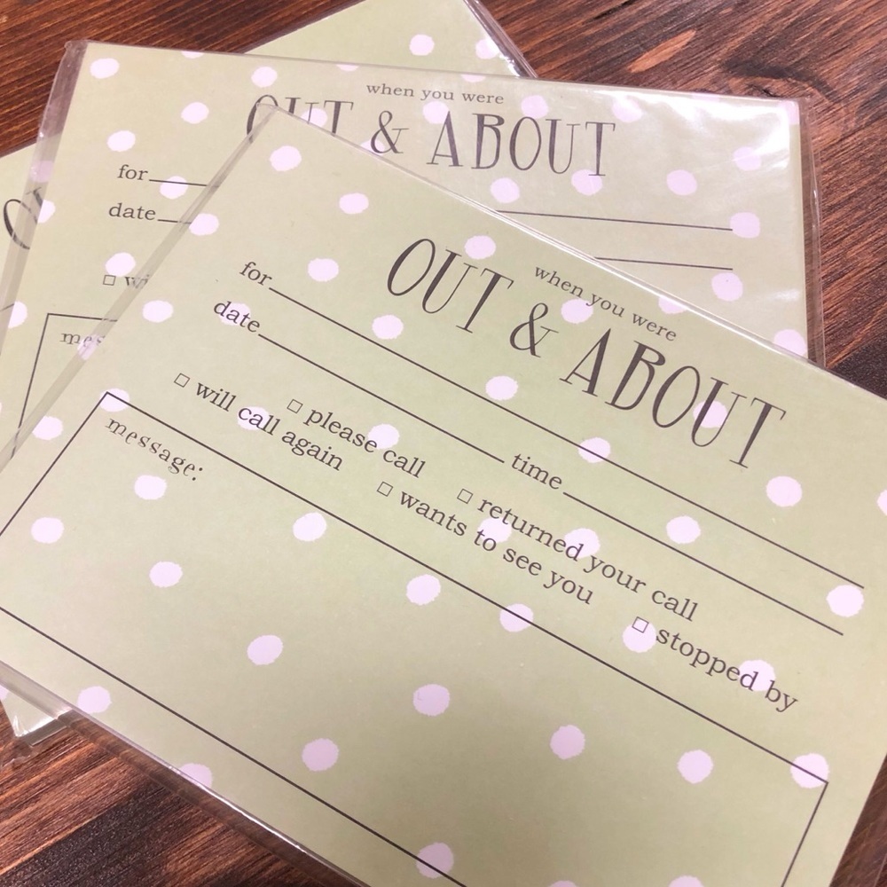 🌷NEW Out & About Notepads